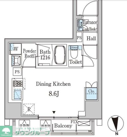 グランマーチ芝公園の物件間取画像